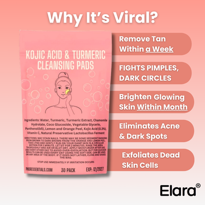Phor Essentials® Kojic Acid Turmeric Cleansing Pads